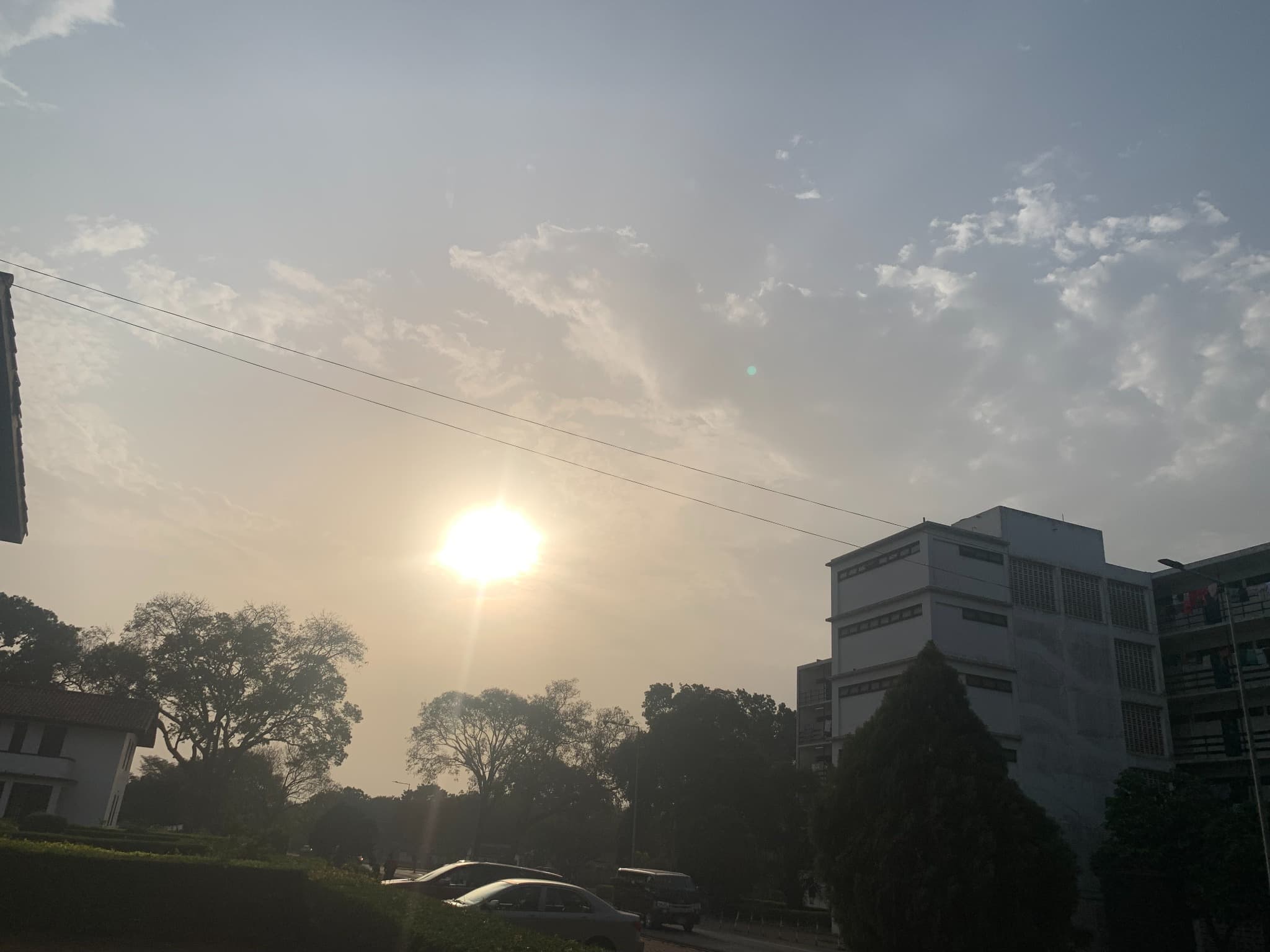 University of Ghana campus at sunset