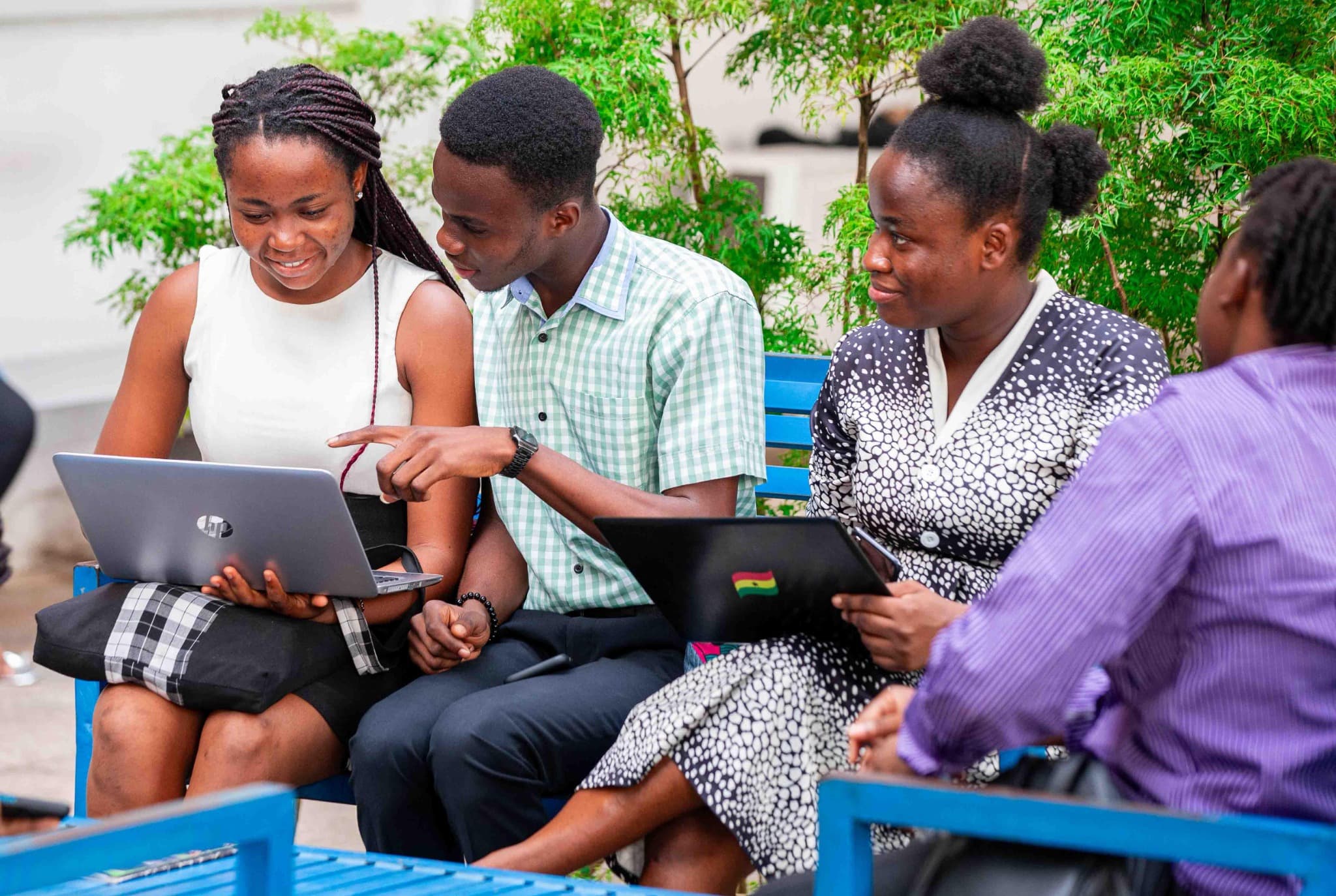 UGBS students collaborating